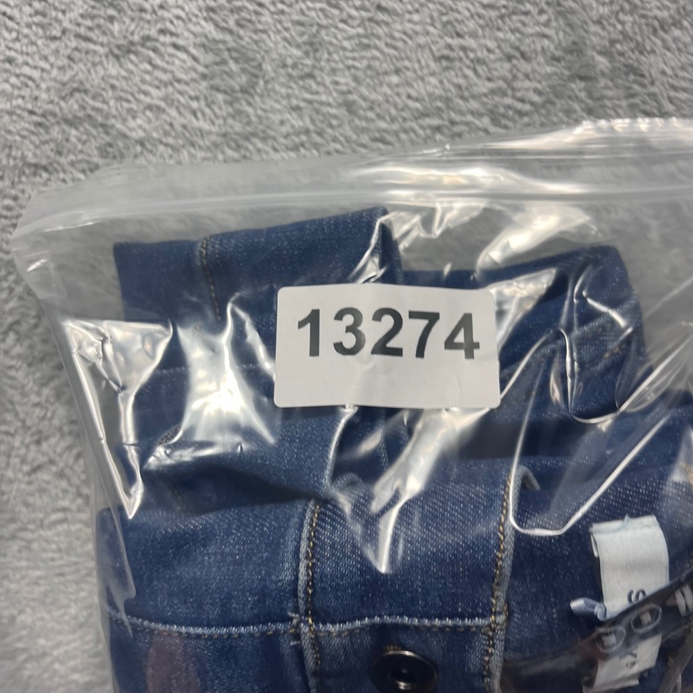 Spanx High Rise Wide Leg Jeans Medium Wash Blue Pull On Denim Size M 21649Q - Picture 12 of 12
